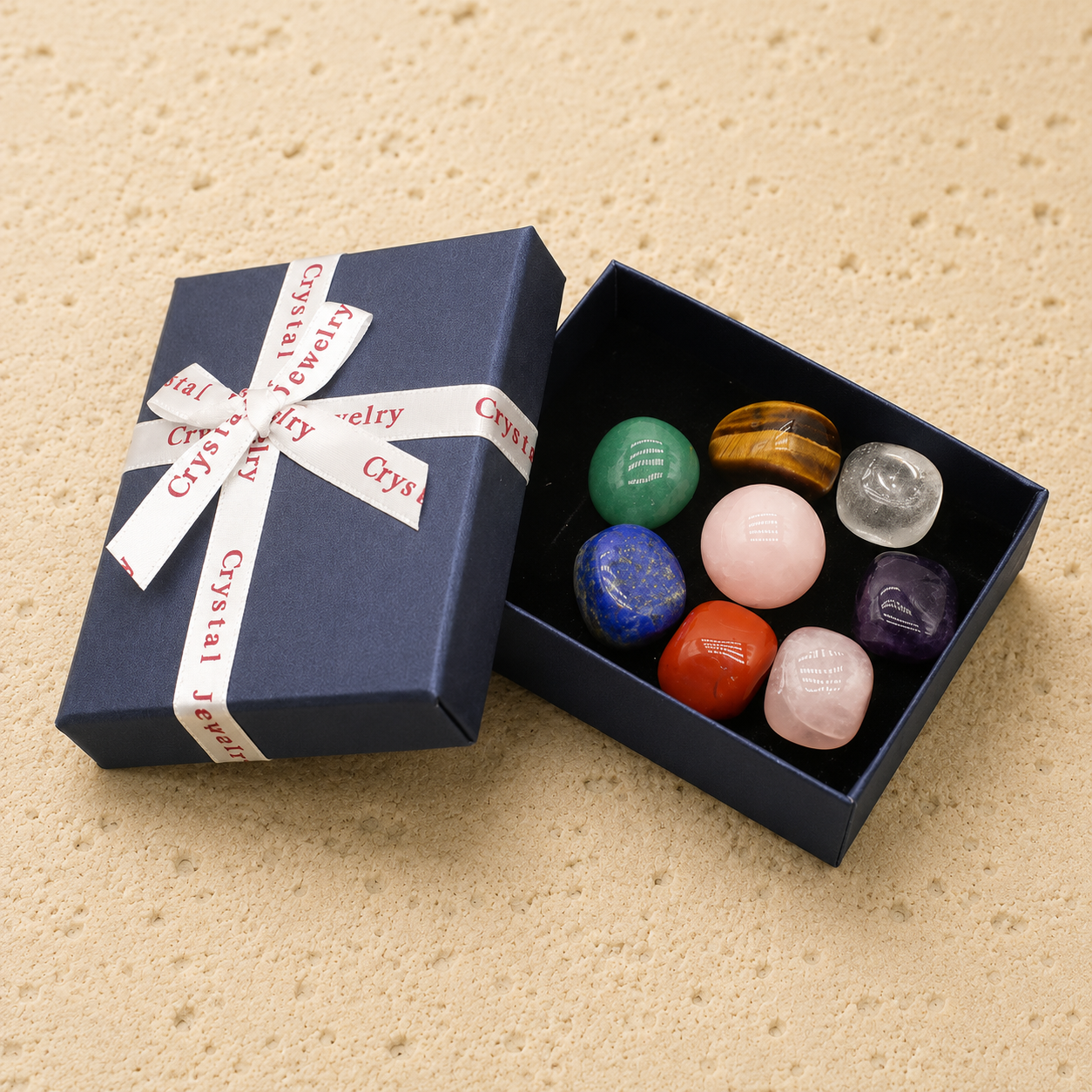 Reiki Chakras - Coffret 7 Pierres Polies