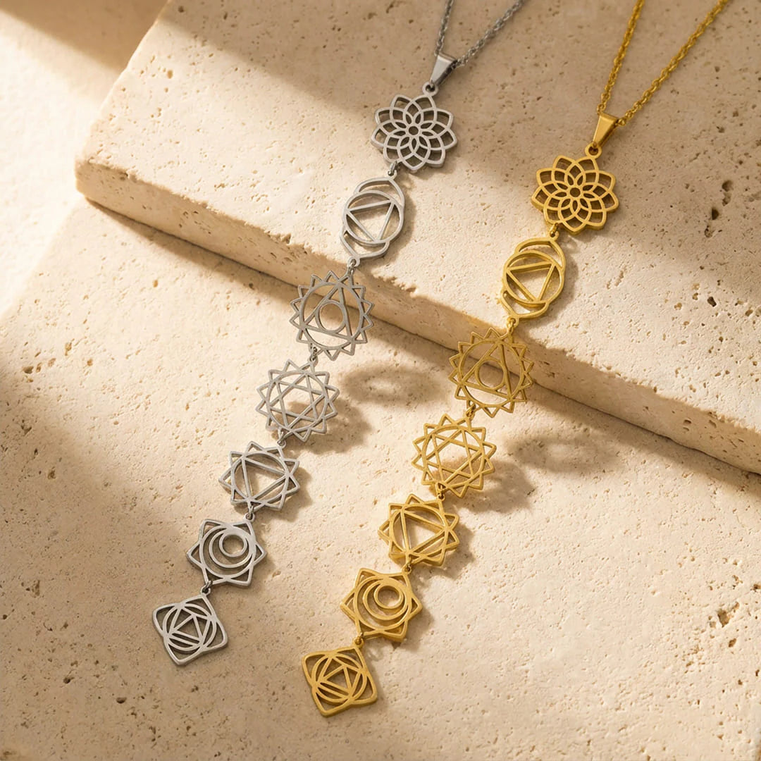 Collier 7 Chakras - Symboles Sacrés