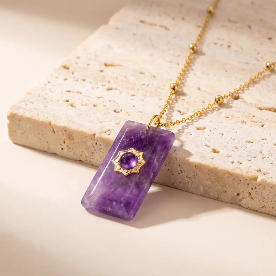 Pendentif en Améthyste - Violette Majesté