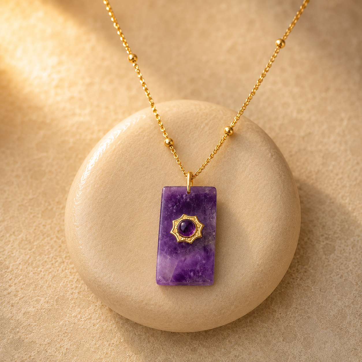 Pendentif en Améthyste - Violette Majesté
