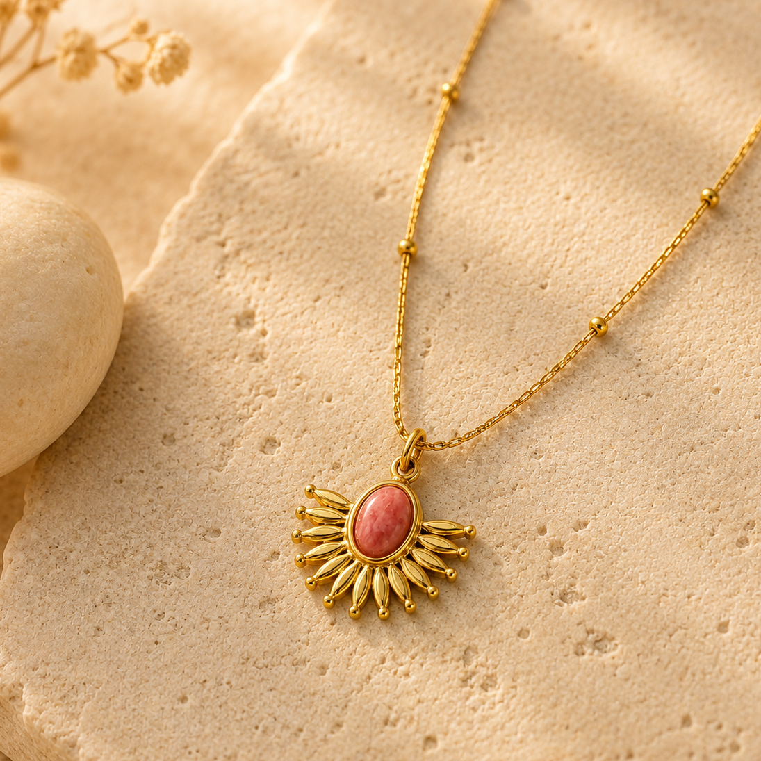 Collier en Rhodonite - Eclat de Tendresse