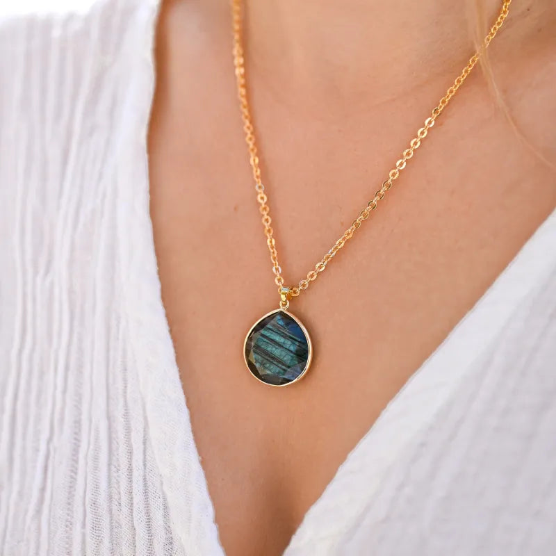 Collier en Labradorite "Protection Céleste"