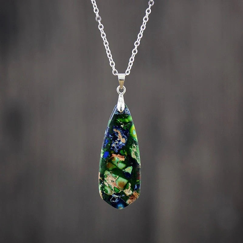 Collier Pendentif "Héméra" en Jaspe