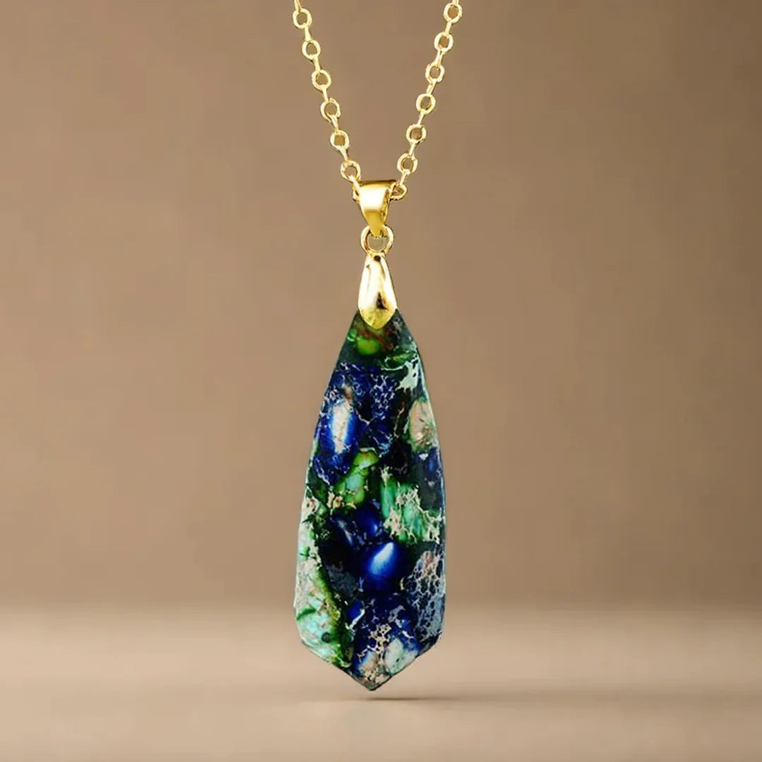 Collier Pendentif "Héméra" en Jaspe