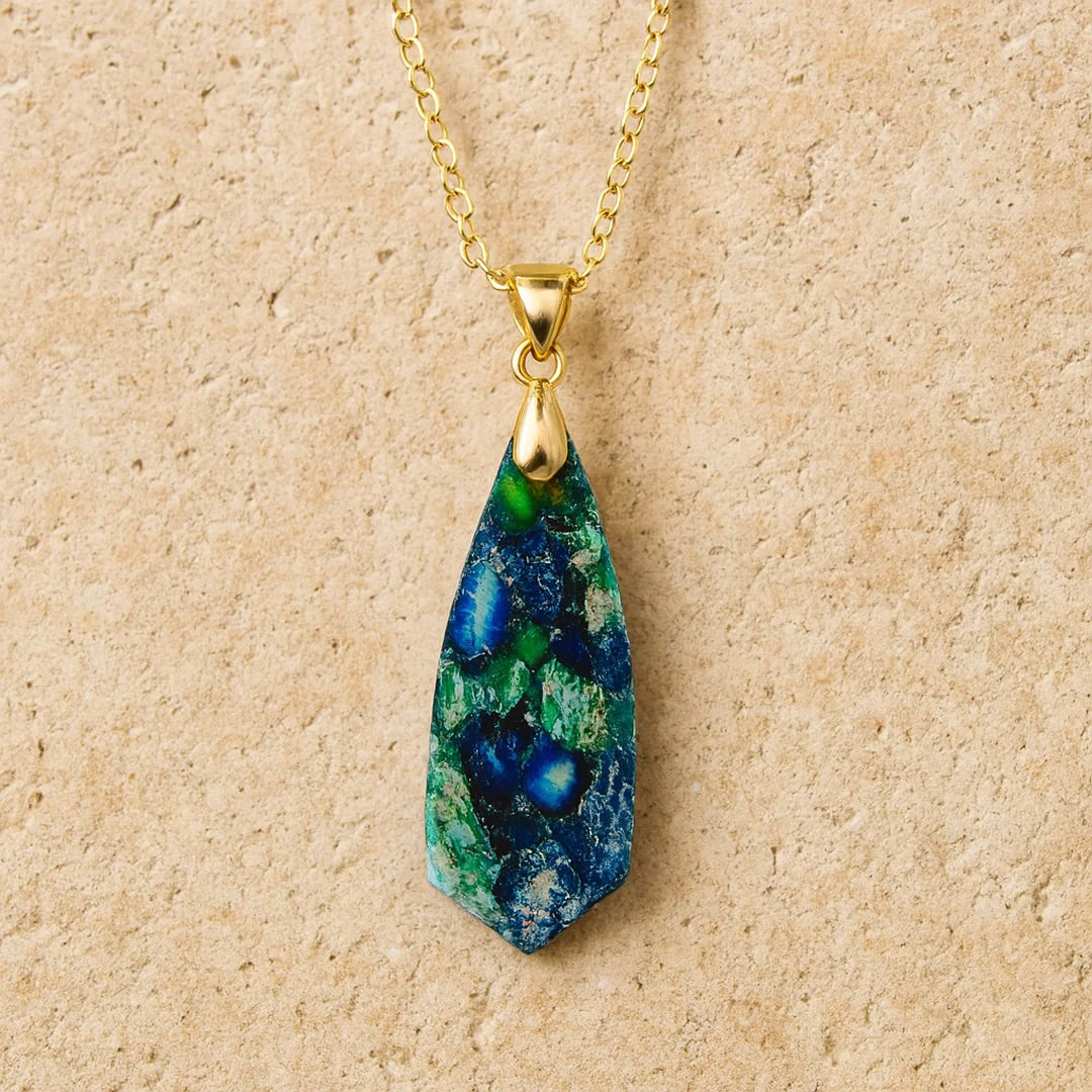 Collier Pendentif "Héméra" en Jaspe
