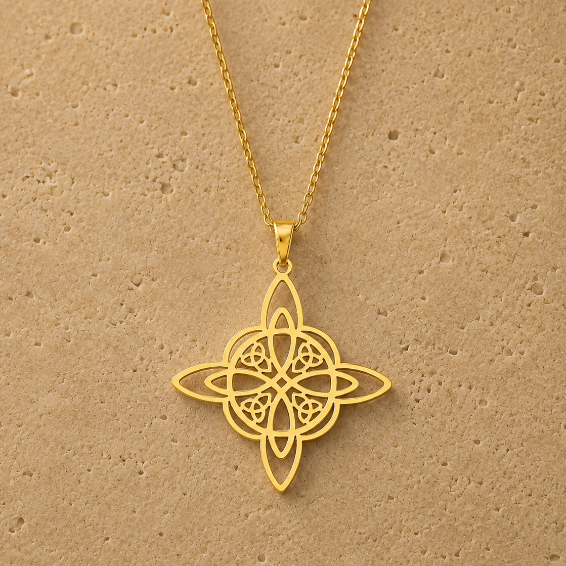 Collier Pendentif Nœud de Sorcière - Protection Sacrée