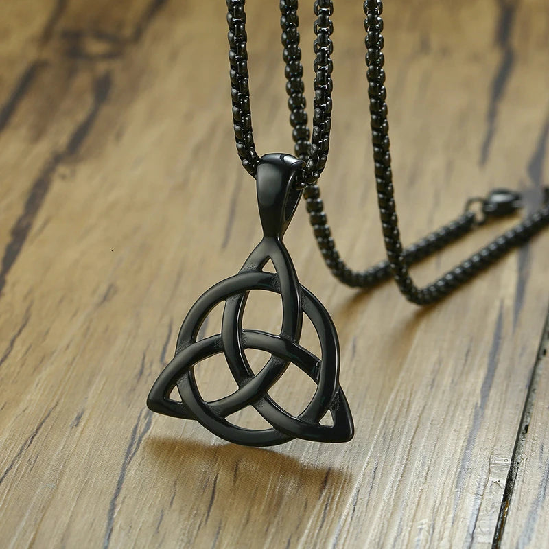 Collier Pendentif Triple Noeud - Triquetra
