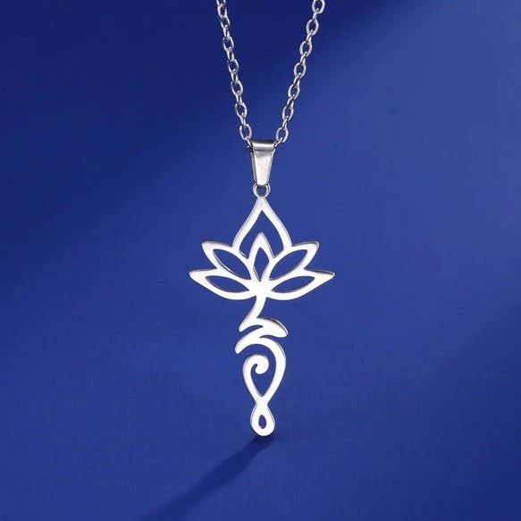 Collier Pendentif Unalome "Lotus Divin"