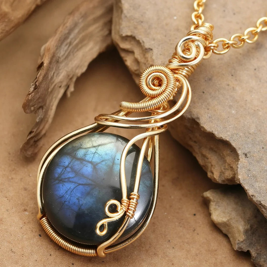Pendentif en Labradorite - Gardien de l’Univers