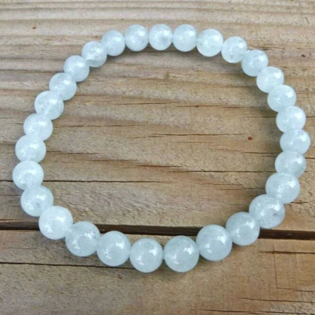 Bracelet en perles d'Aigue-Marine - Source de Joie