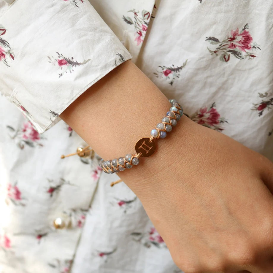 Bracelet "Signes du Zodiaque" en Pierres Naturelles