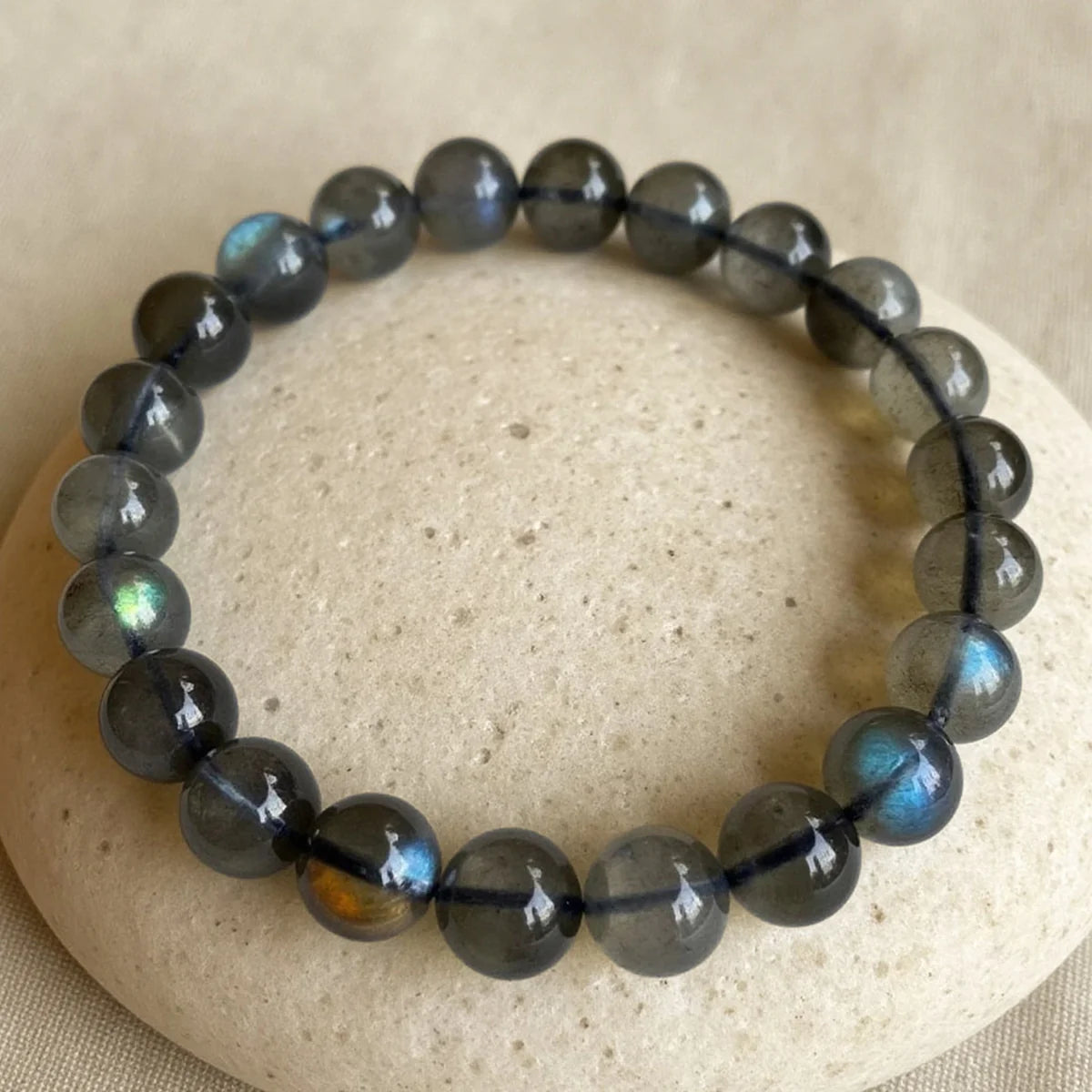 Bracelet "Armure d'Energie" en Labradorite