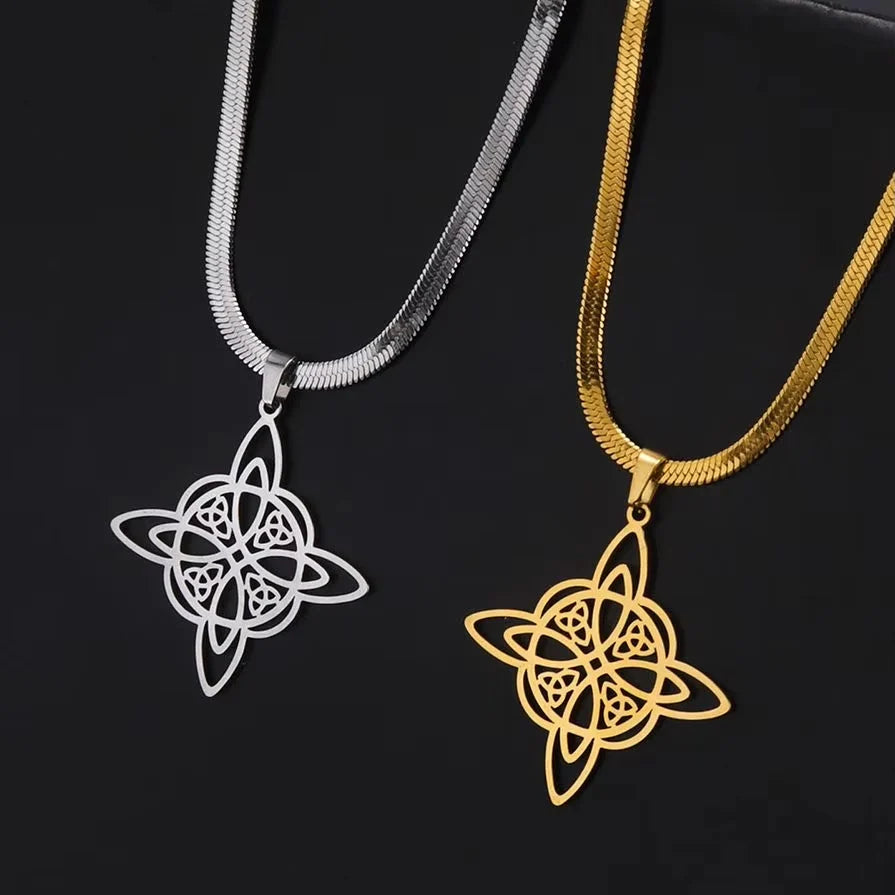 Collier Pendentif "Lien d’Éternité" - Nœud de Sorcière