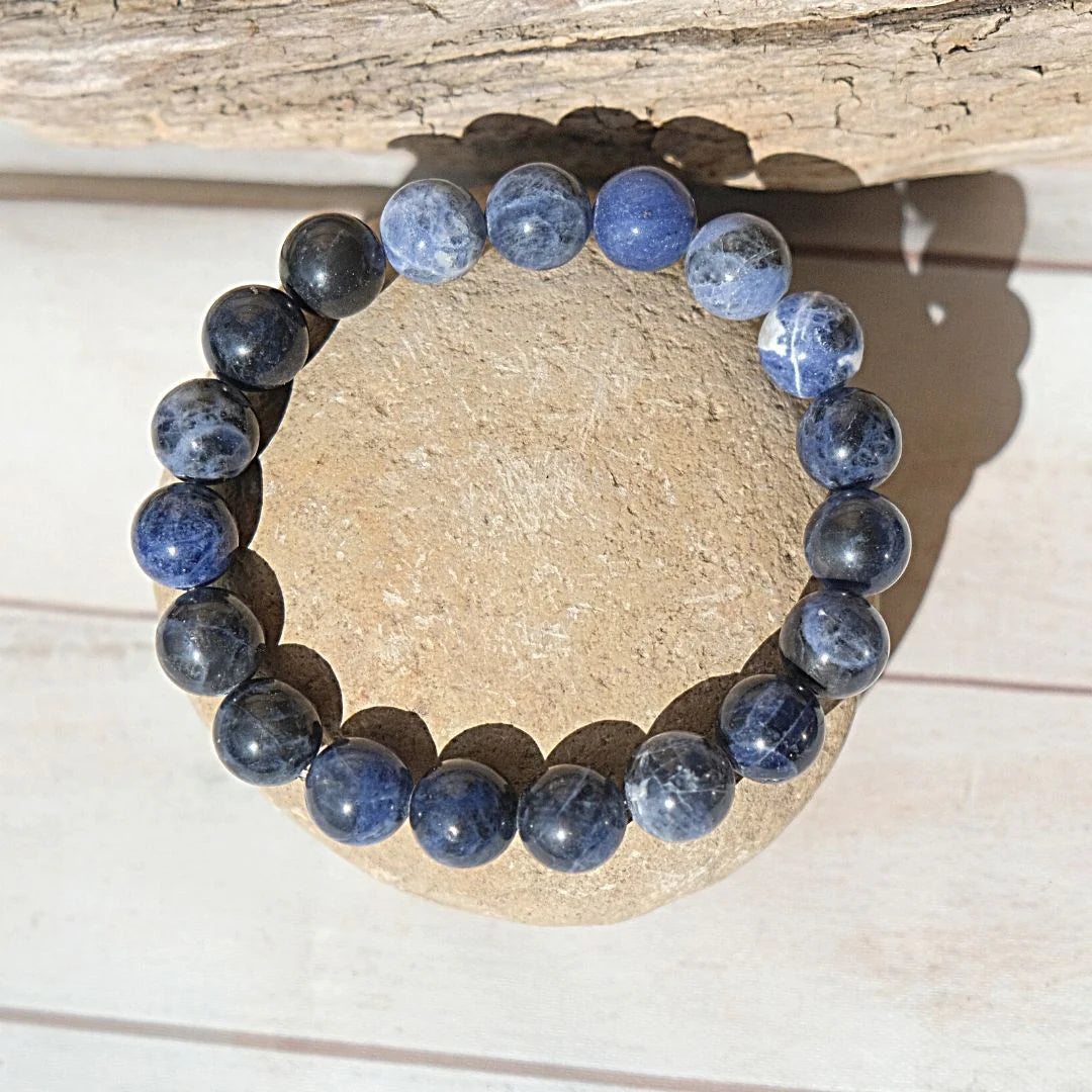 Bracelet en perles de Sodalite - Apaisement
