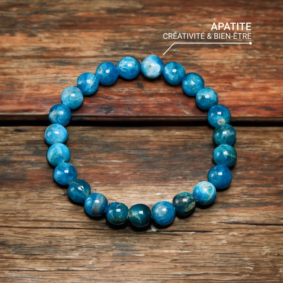 Bracelet "Océan Limpide" en Apatite Bleue