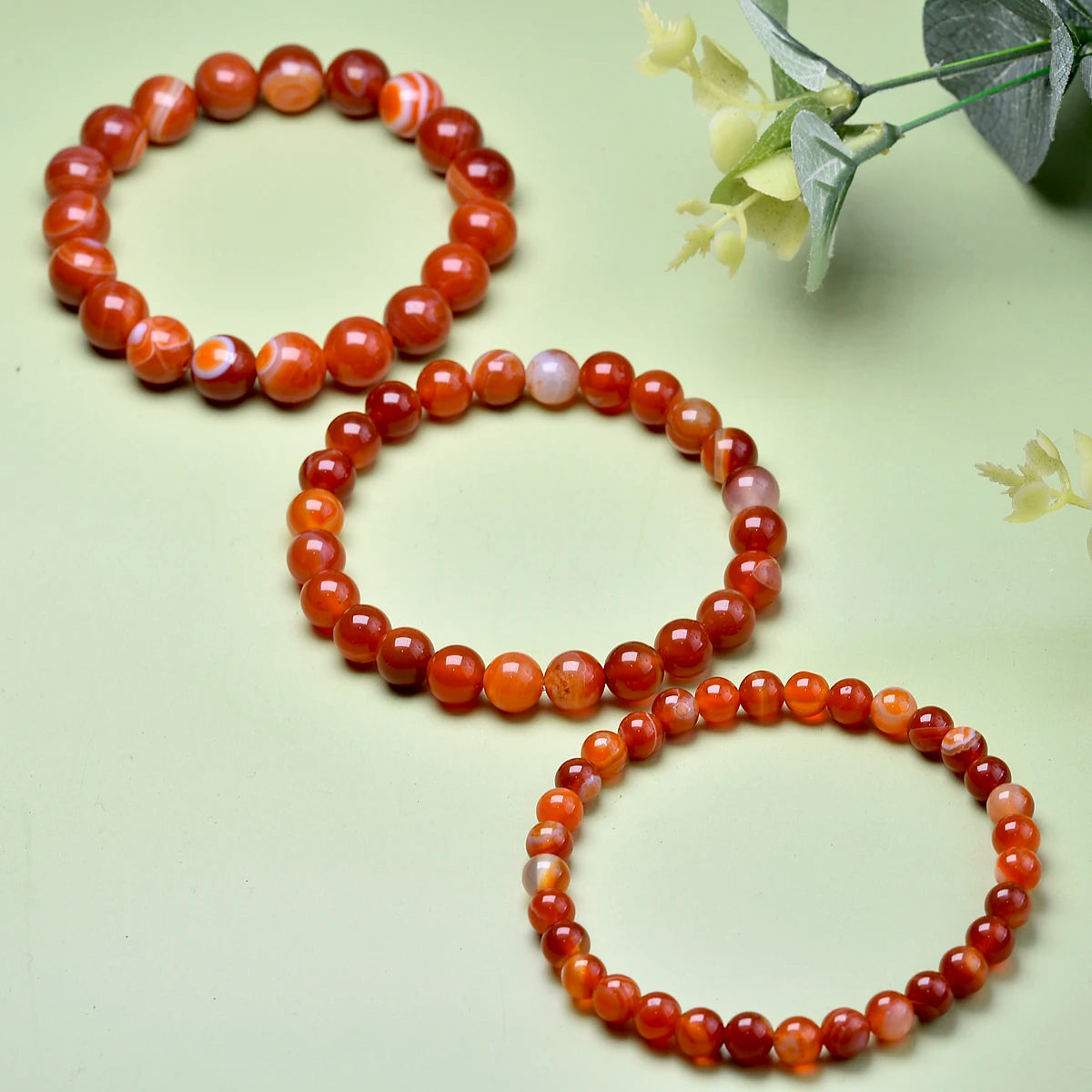 Bracelet "Elan de vie" en Cornaline