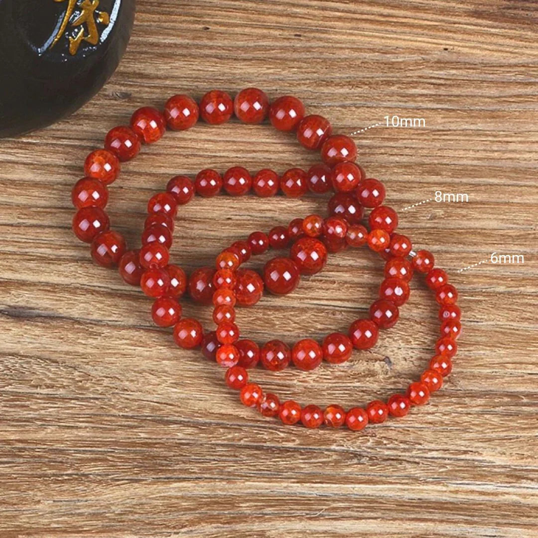 Bracelet "Elan de vie" en Cornaline