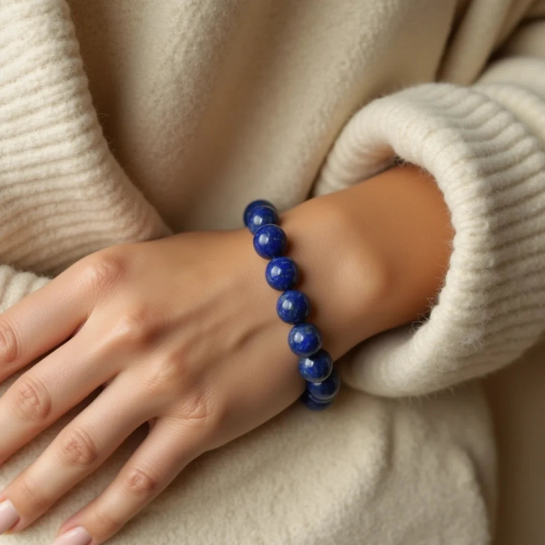 Bracelet "Voix de Vérité" en Lapis Lazuli