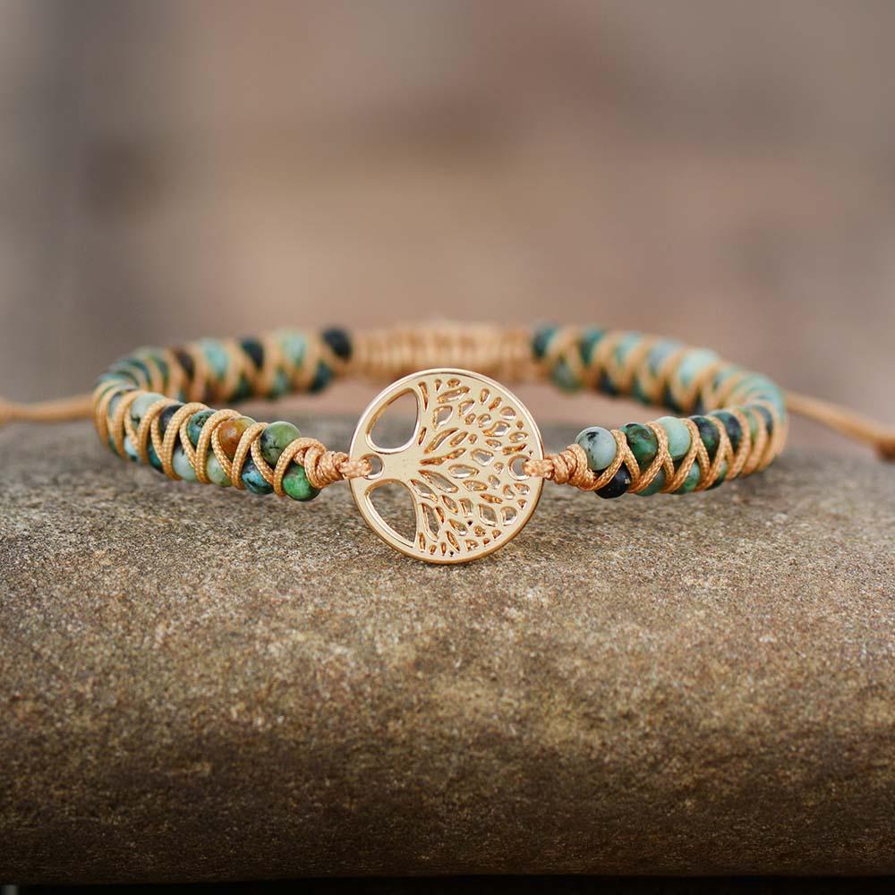 Bracelet "Eternité" en Turquoise Africaine