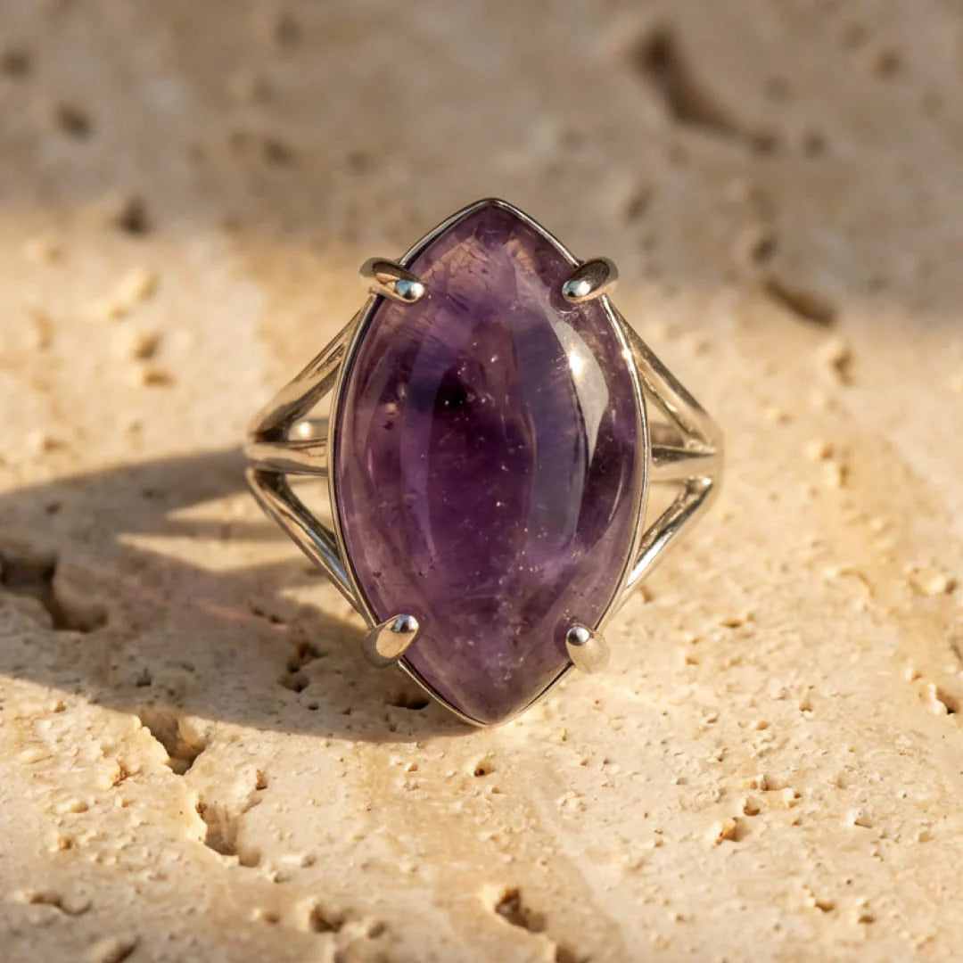 Bague Ajustable en Pierre Naturelle - Neya