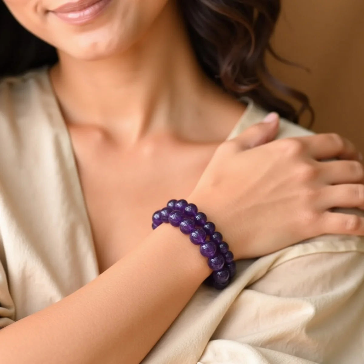 Bracelet "Sérénité" en Améthyste