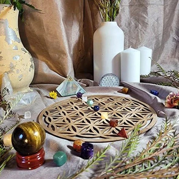 Fleur de Vie en Bois Naturel - Harmonie Intérieure