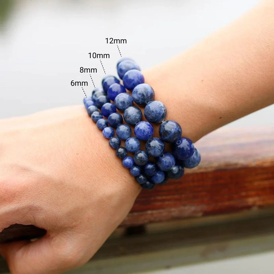 Bracelet en perles de Sodalite - Apaisement