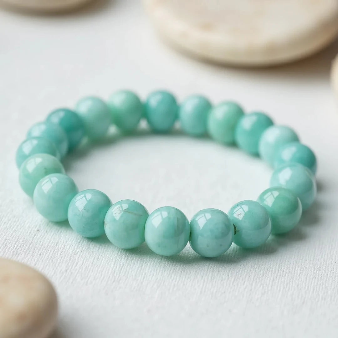 Bracelet "Lagon Clément" en Amazonite
