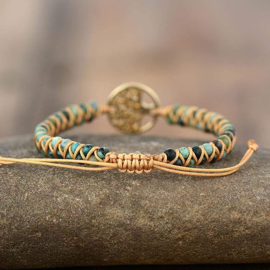 Bracelet "Eternité" en Turquoise Africaine