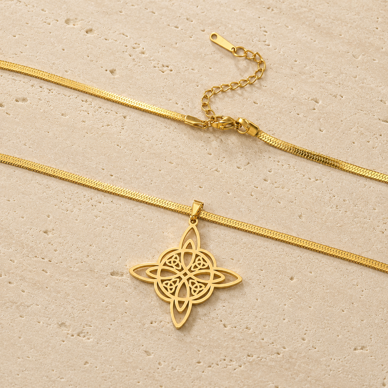Collier Pendentif Nœud de Sorcière - Lien d’Éternité