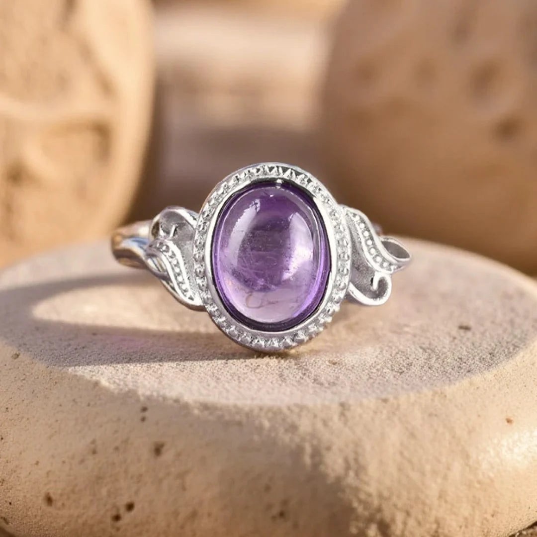 Bague en Améthyste & Argent - Epure de Clarté