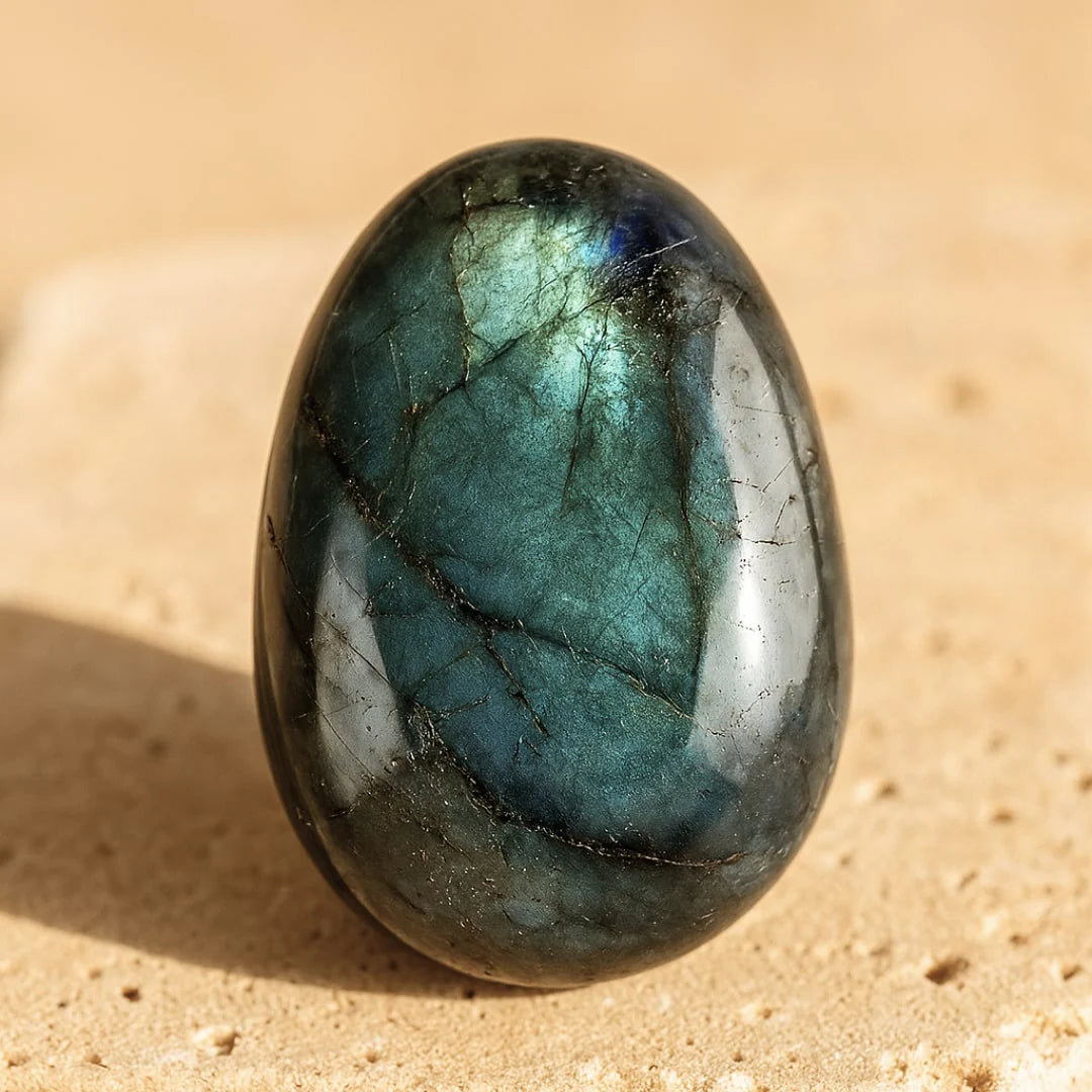 Galet en Labradorite de Madagascar - Protection Minérale
