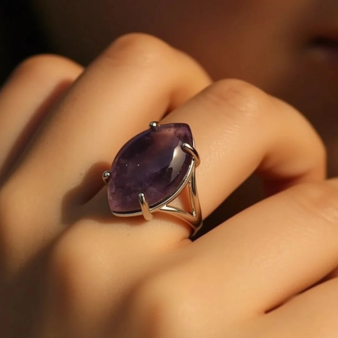 Bague Ajustable en Pierre Naturelle - Neya