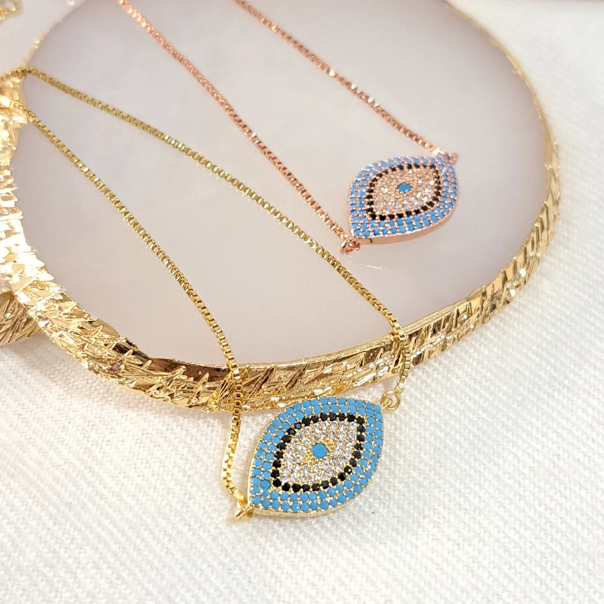 Bracelet Protection du Mauvais Œil - Oeil Bleu de Nazar Boncuk