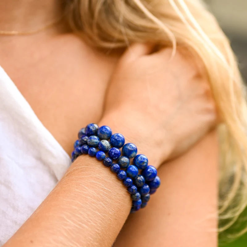 Bracelet "Voix de Vérité" en Lapis Lazuli