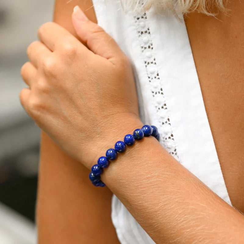 Bracelet "Voix de Vérité" en Lapis Lazuli