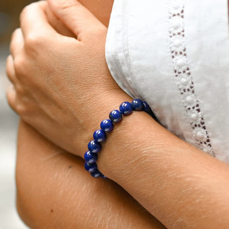 Bracelet "Voix de Vérité" en Lapis Lazuli