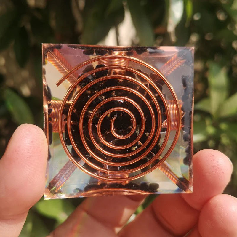 Orgonite en Obsidienne - Protection Énergétique