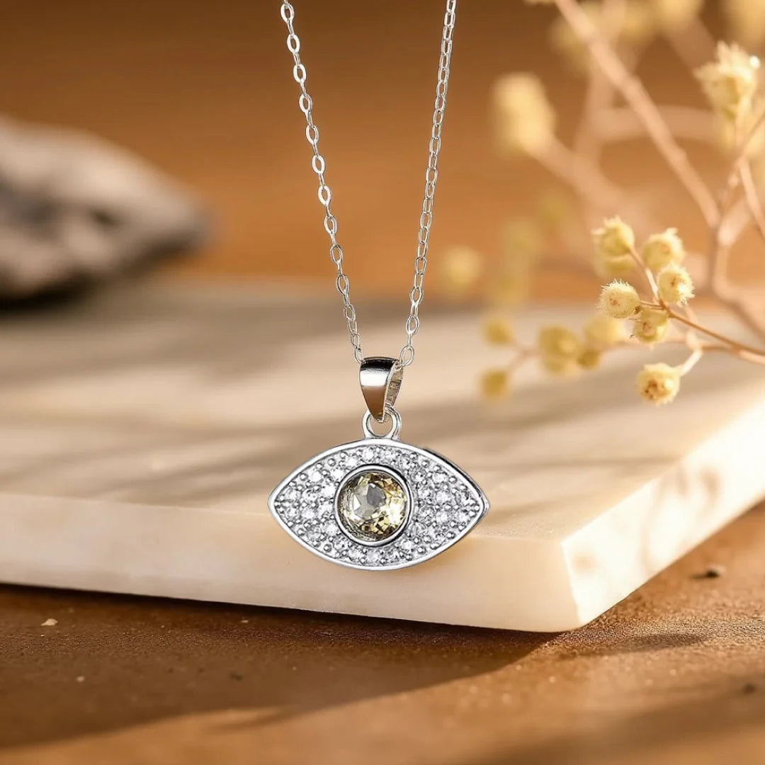Collier Pendentif Protection du Mauvais Oeil - Iris de Lumière