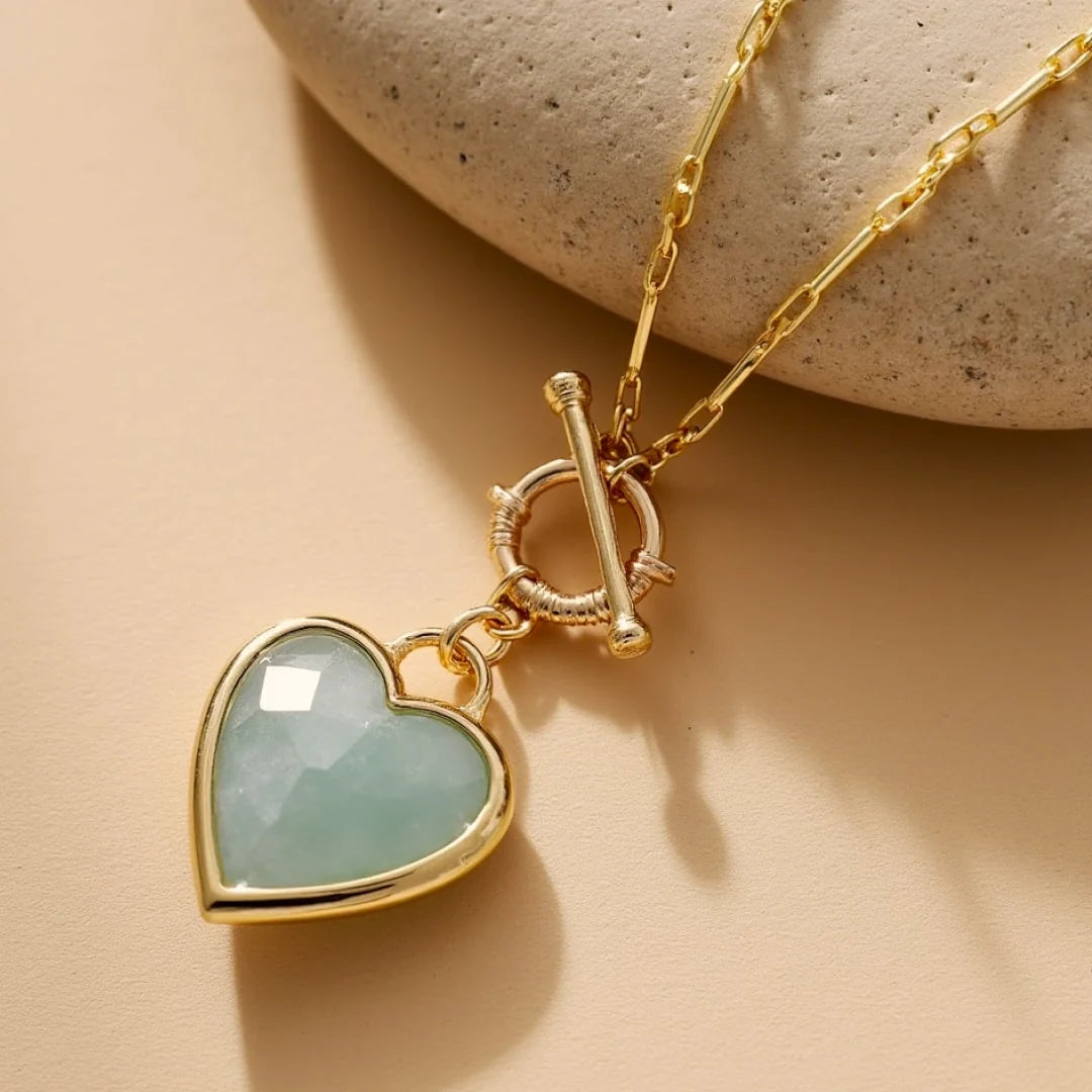Pendentif en Pierres Naturelles - Equilibre du Cœur