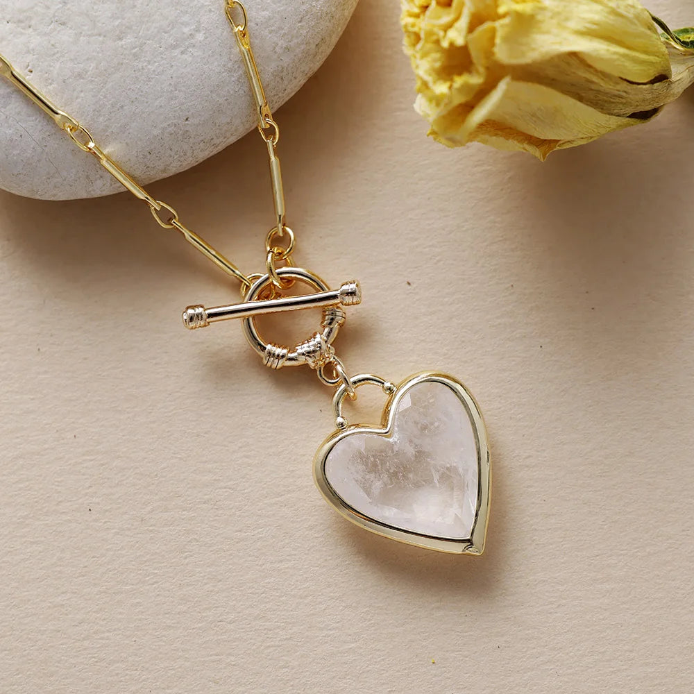 Pendentif en Pierres Naturelles - Equilibre du Cœur