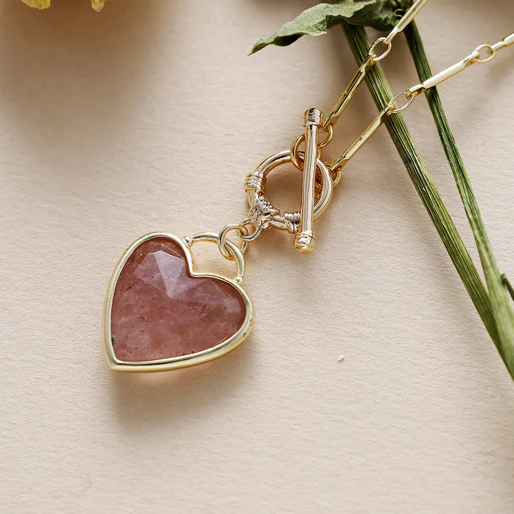 Pendentif en Pierres Naturelles - Equilibre du Cœur