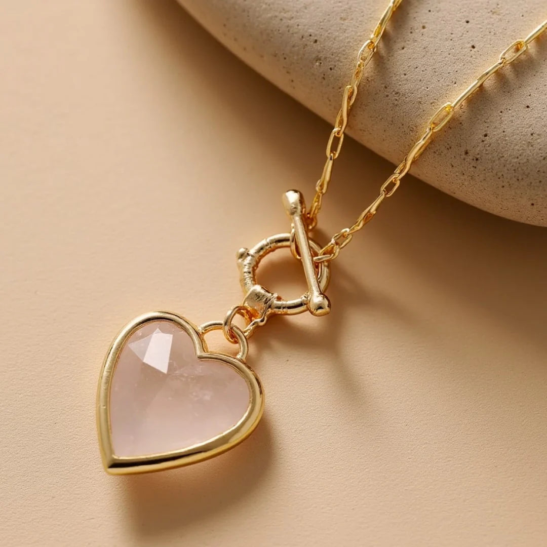 Pendentif en Pierres Naturelles - Equilibre du Cœur