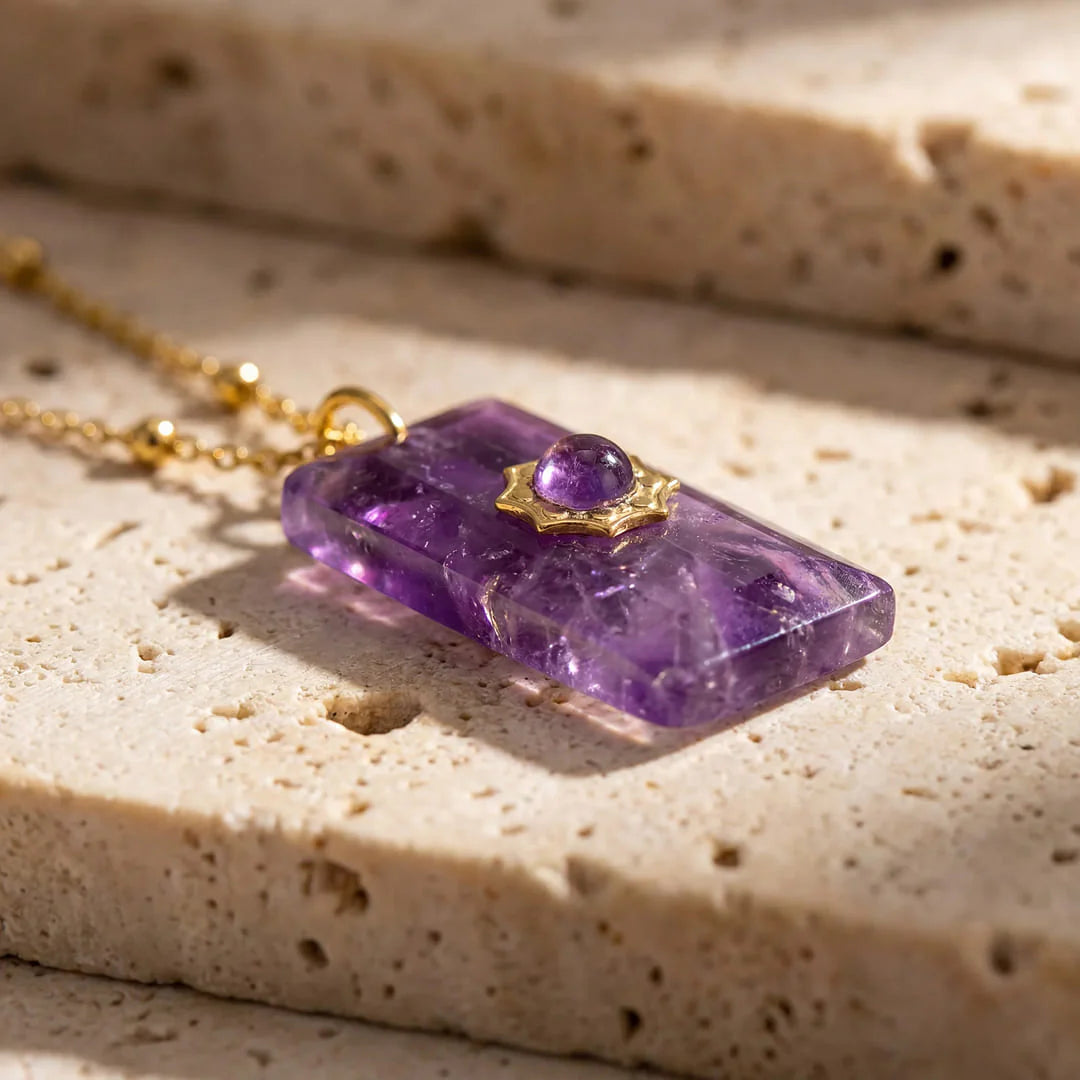 Pendentif en Améthyste - Violette Majesté