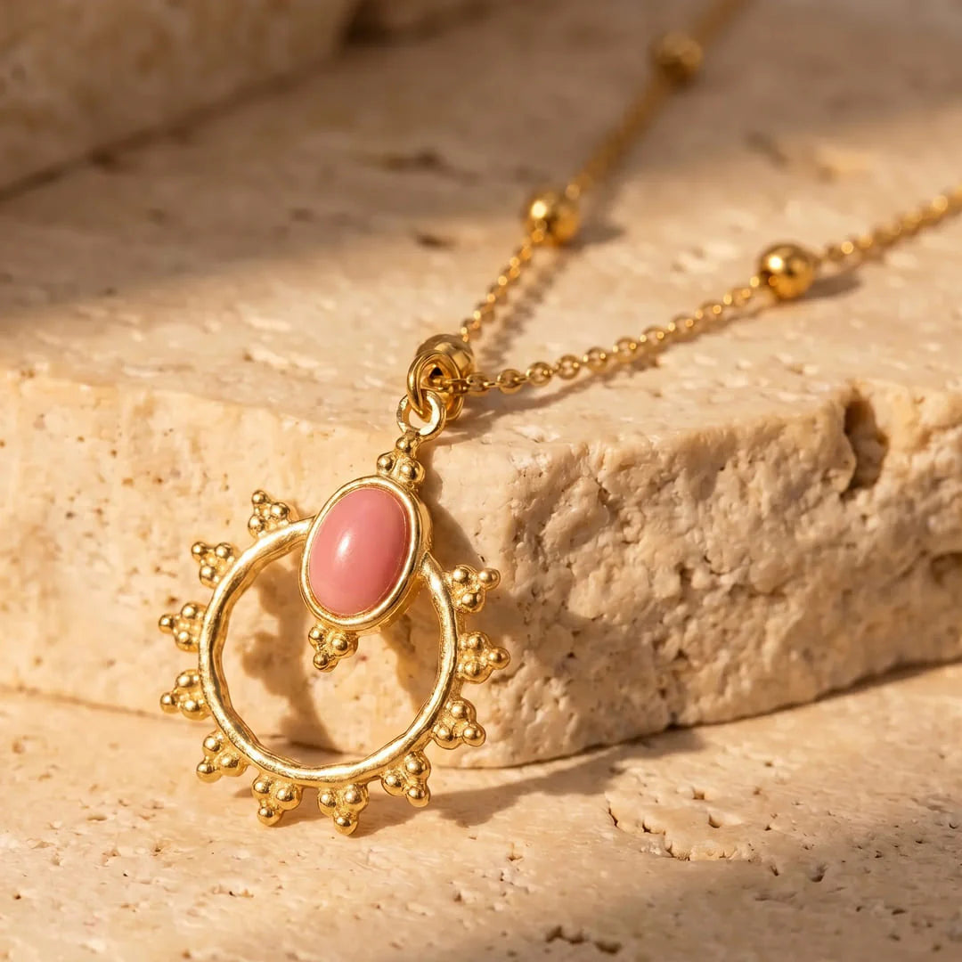 Pendentif en Rhodochrosite - Éclat de Vénus