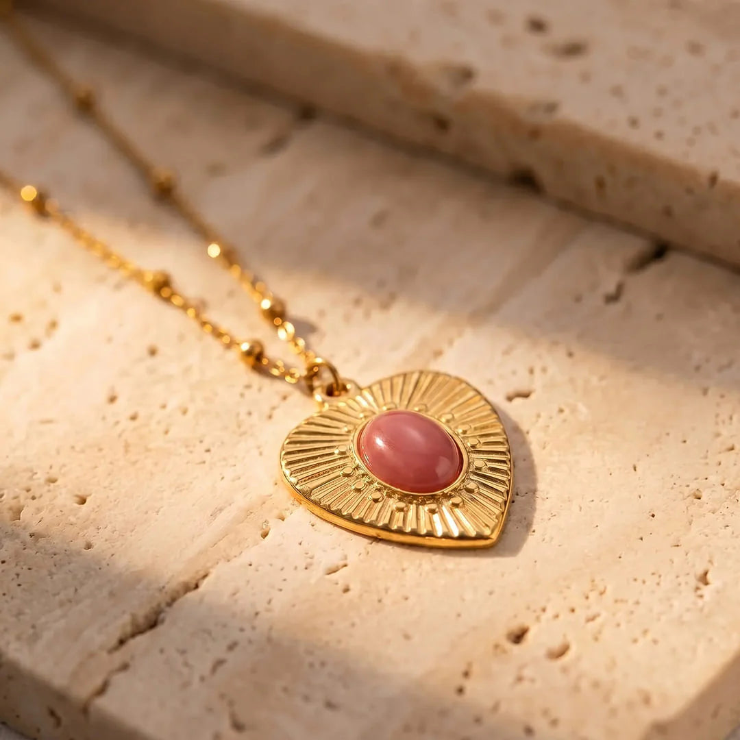 Pendentif en Rhodochrosite - Lumière de Soi