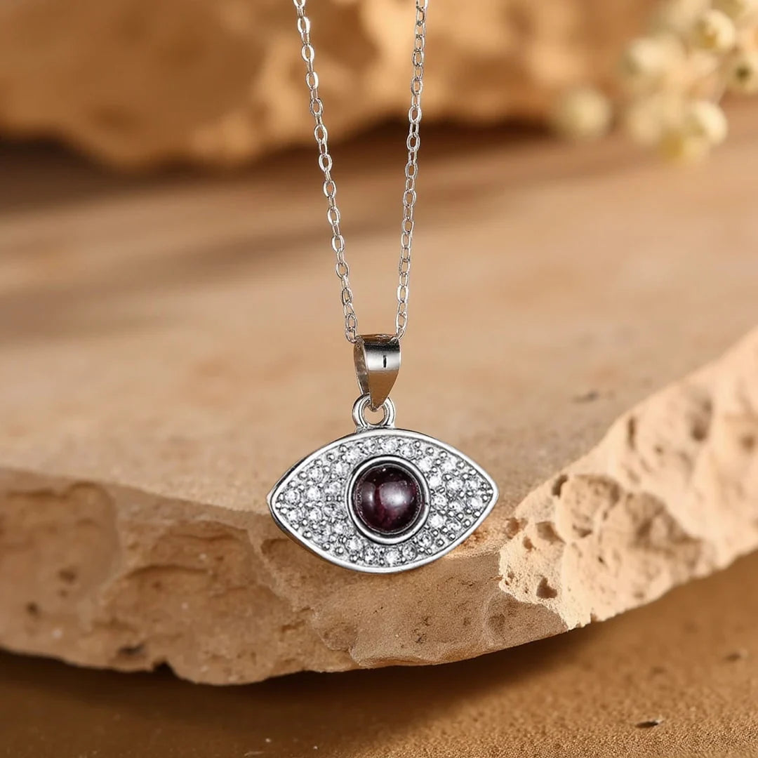 Collier Pendentif Protection du Mauvais Oeil - Iris de Lumière