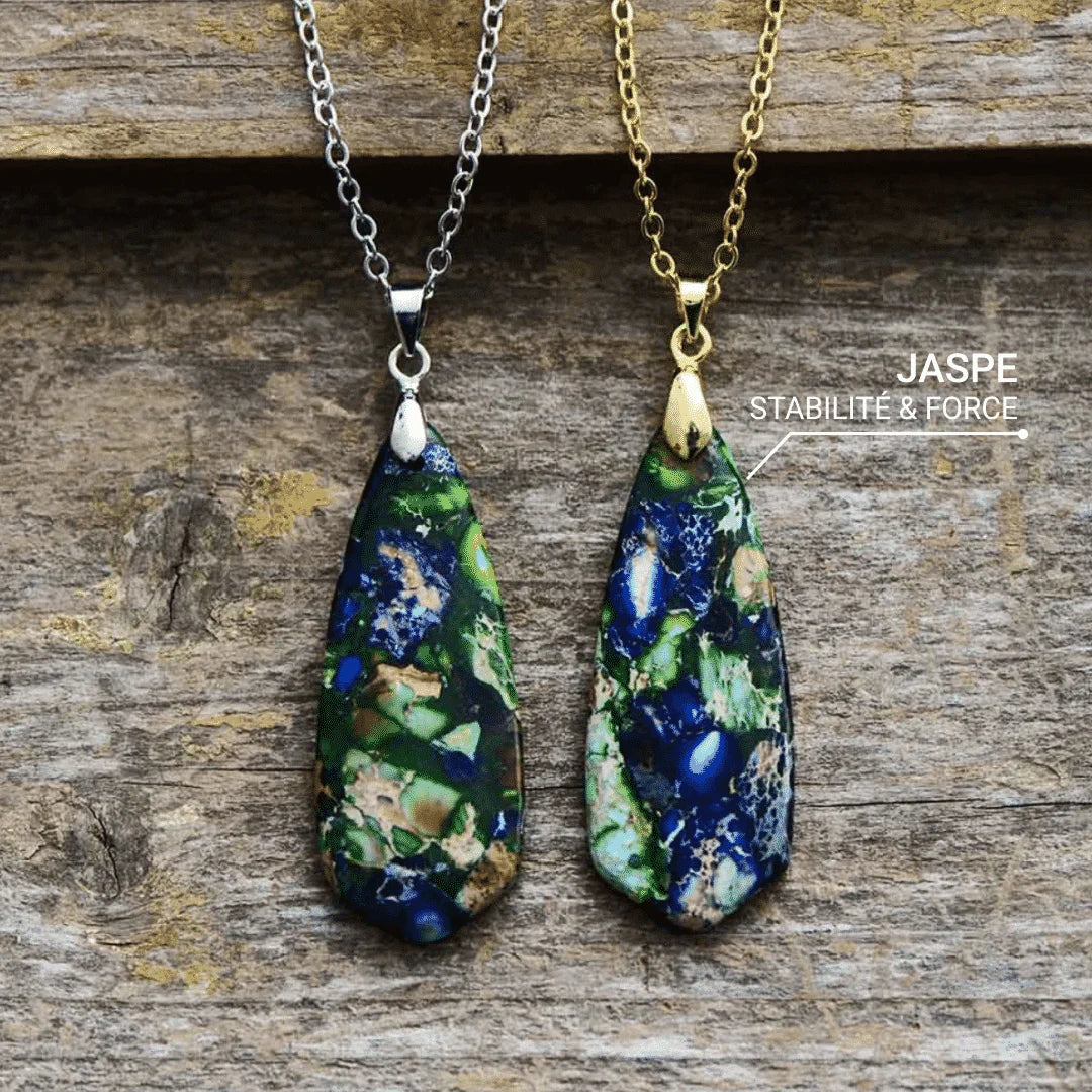 Collier Pendentif "Héméra" en Jaspe