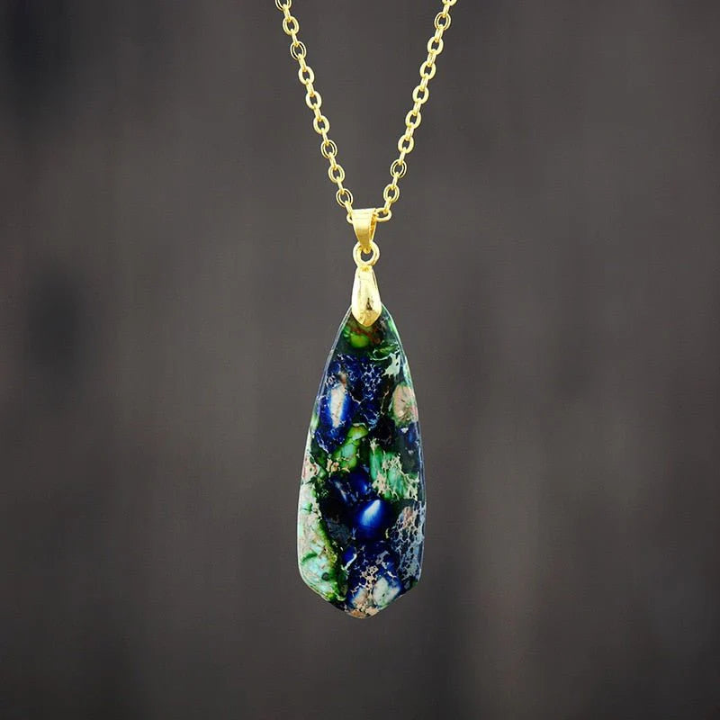 Collier Pendentif "Héméra" en Jaspe