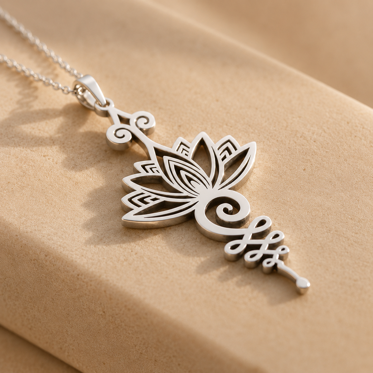 Collier Pendentif - Lotus Unalome